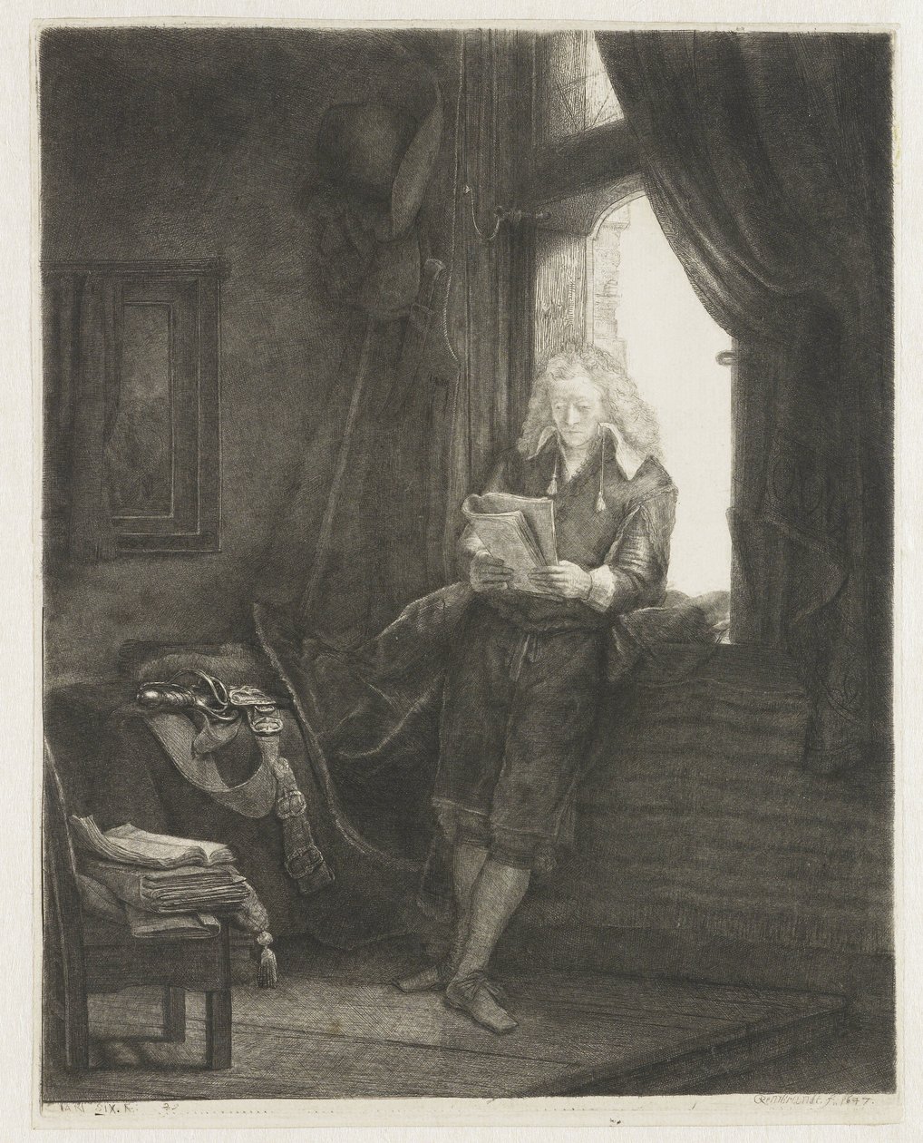 Jan Six door Rembrandt van Rijn