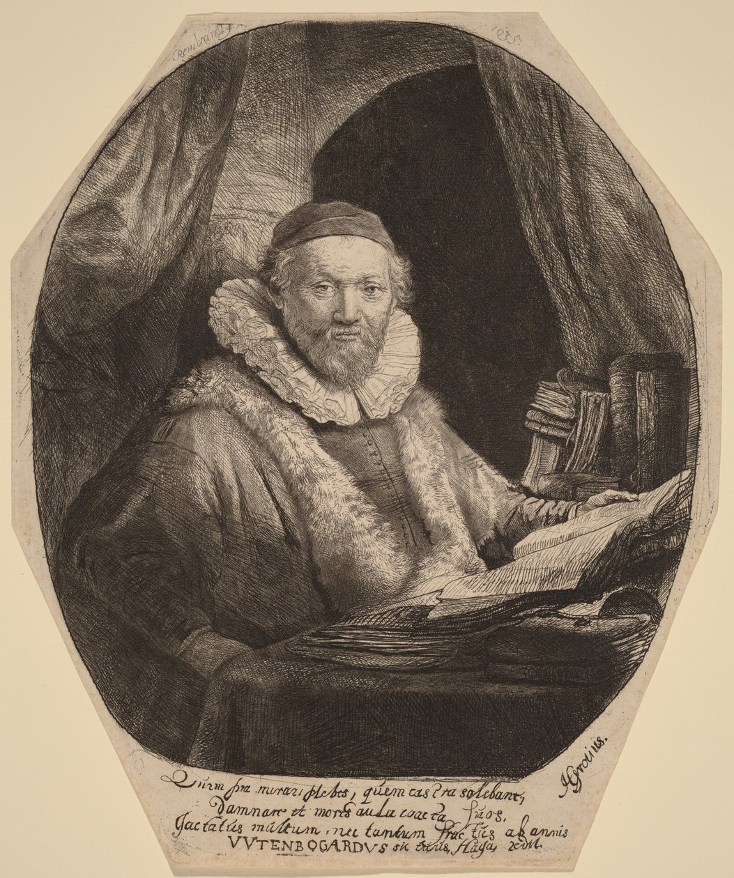 Jan Uytenbogaert door Rembrandt van Rijn