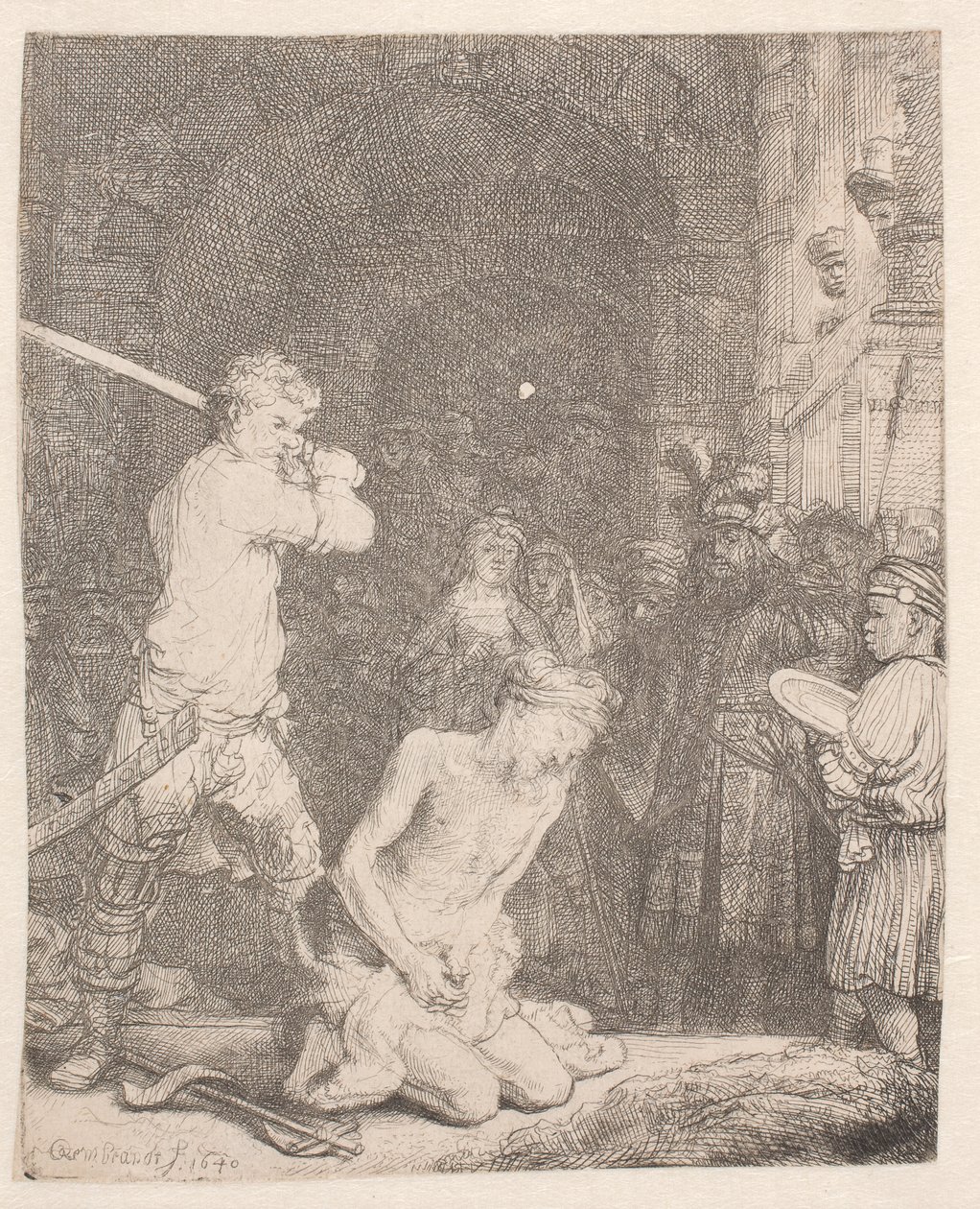 Johannes Døberen wordt onthoofd door Rembrandt van Rijn
