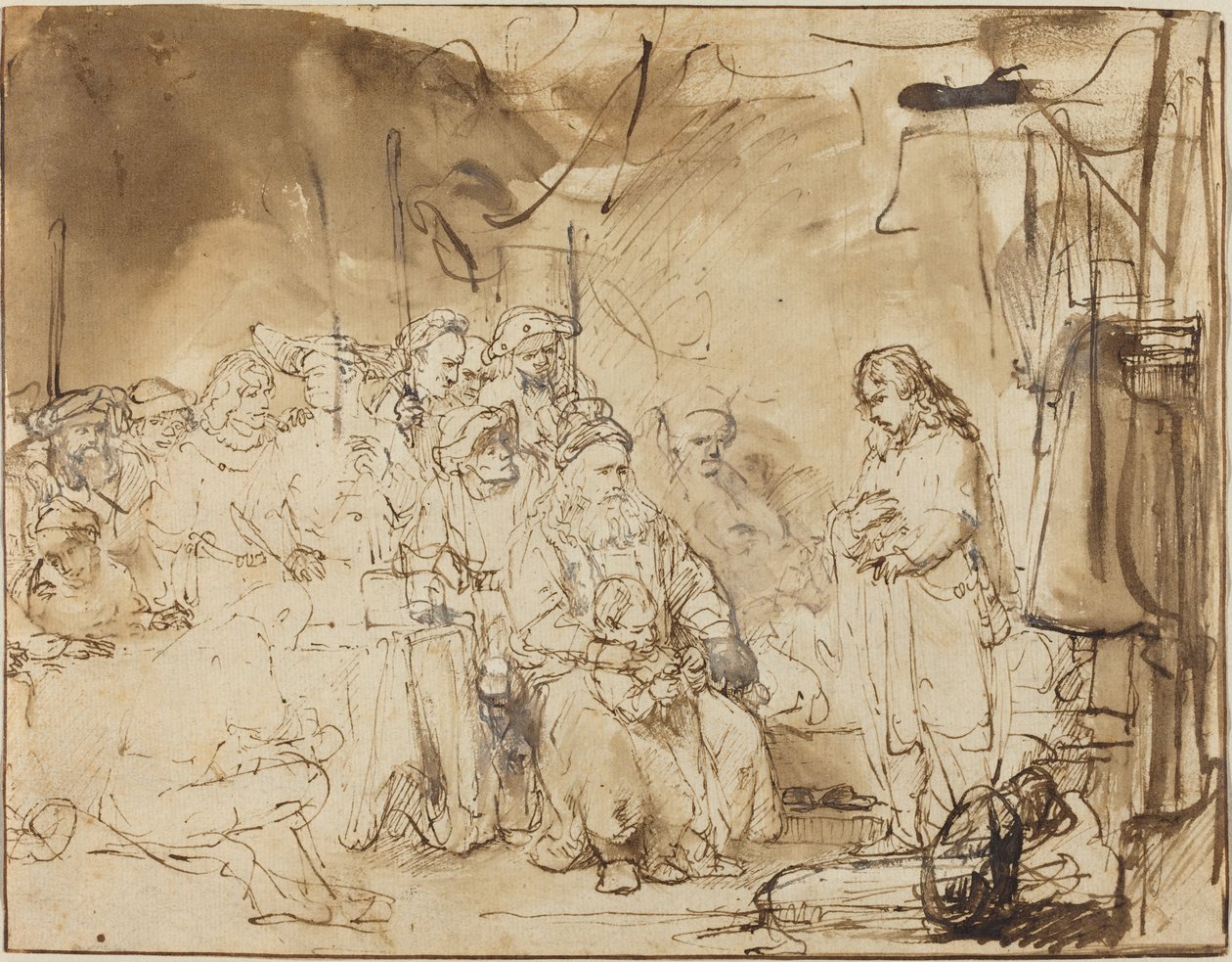 Jozef Vertelt Zijn Dromen door Rembrandt van Rijn