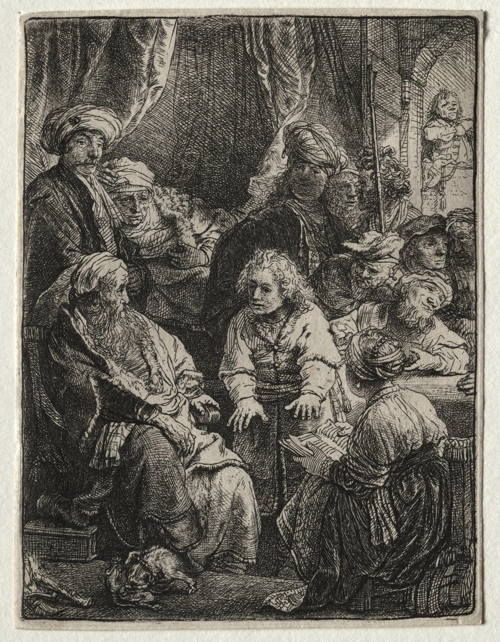 Jozef vertelt zijn dromen door Rembrandt van Rijn