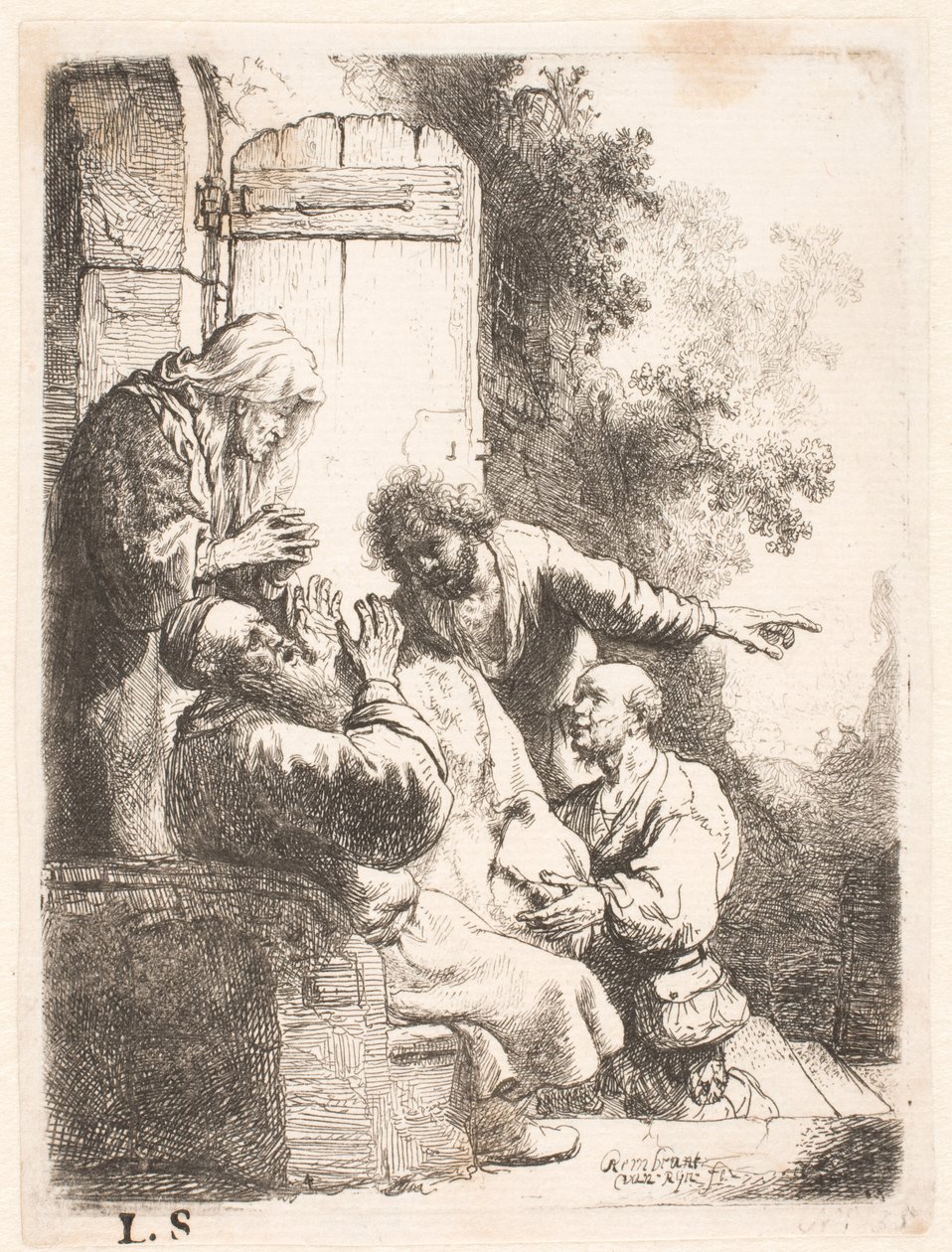 Jozefs mantel werd naar Jakob gebracht door Rembrandt van Rijn