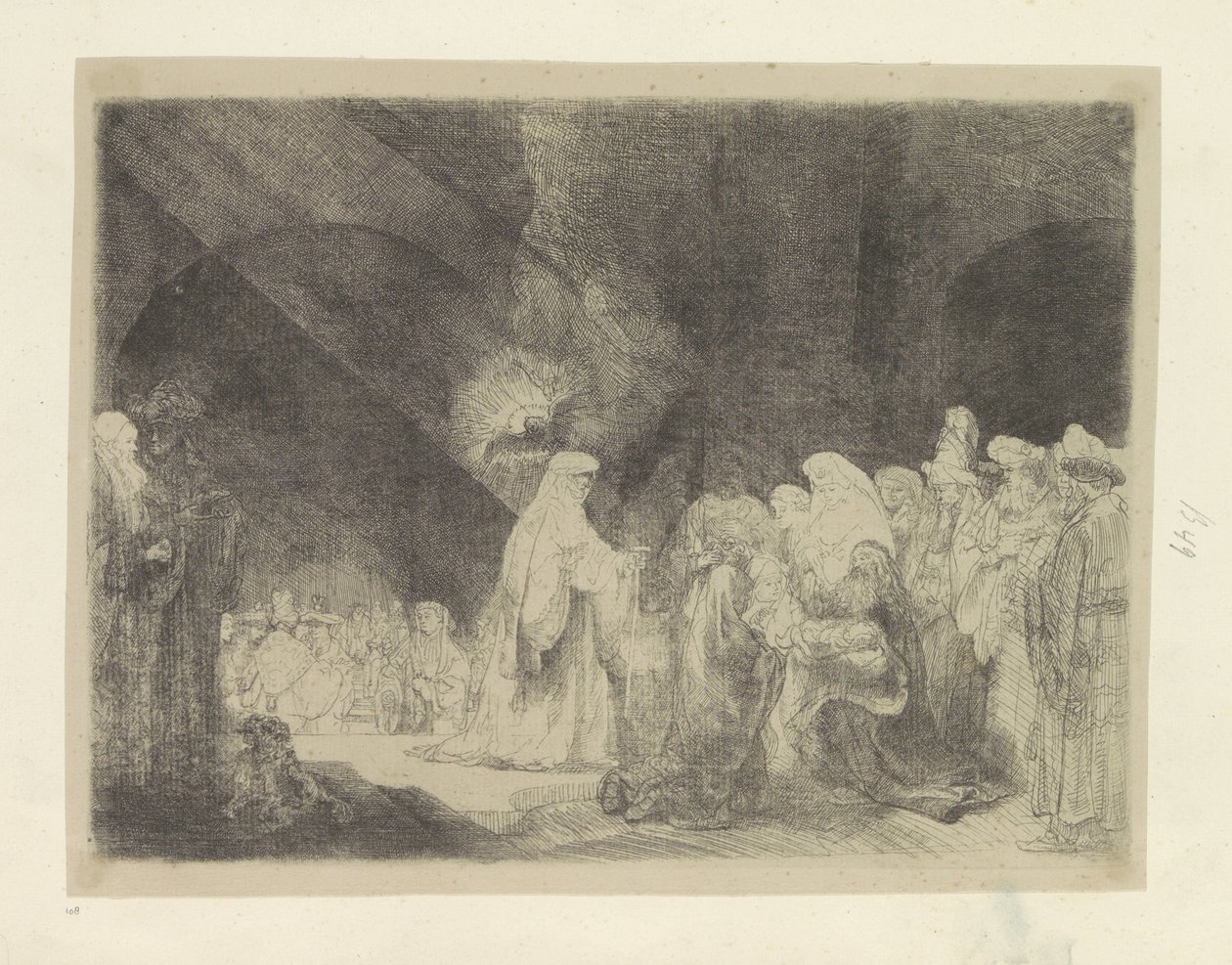 Loflied van Simeon door Rembrandt van Rijn