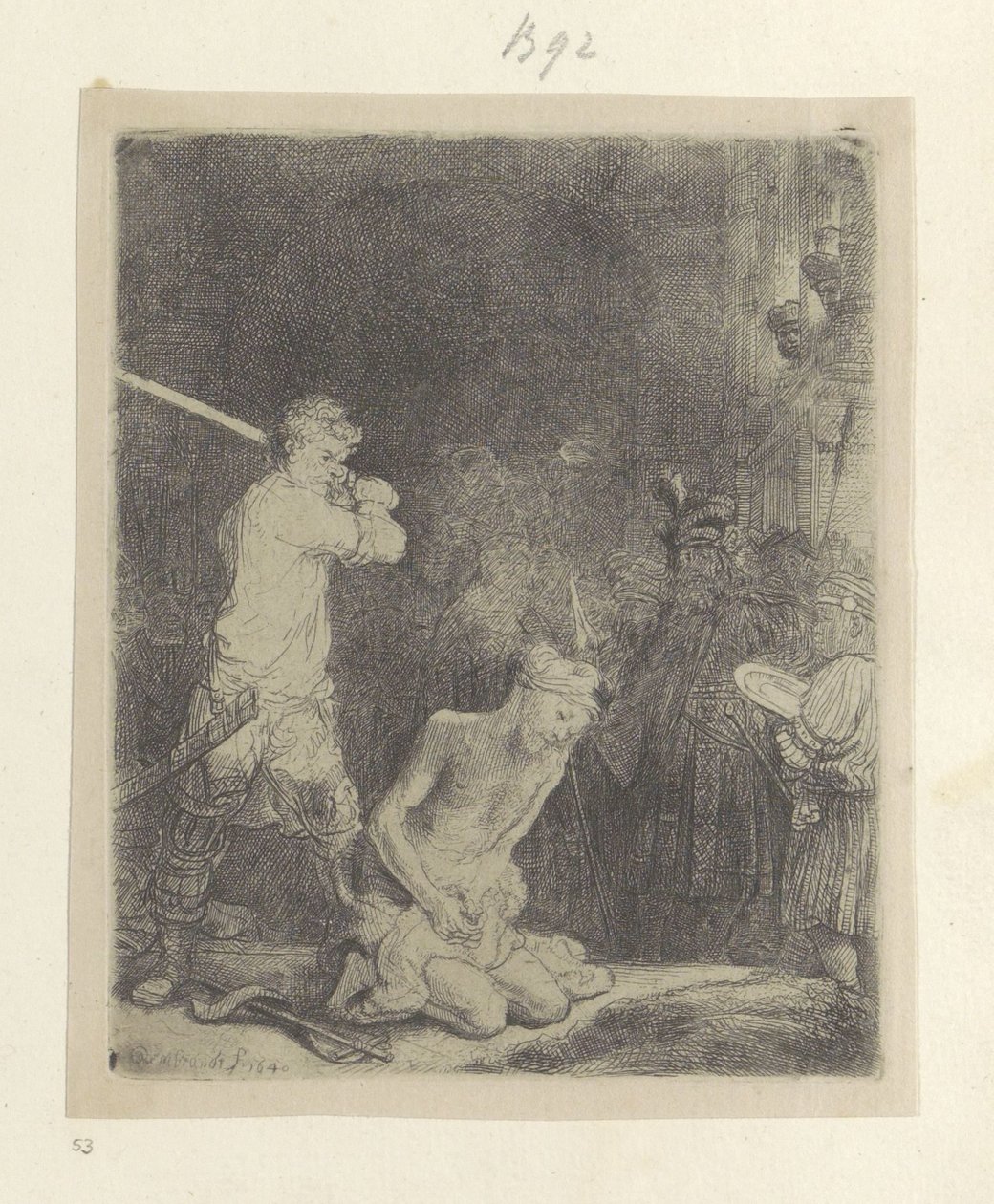 Onthoofding van Johannes de Doper door Rembrandt van Rijn