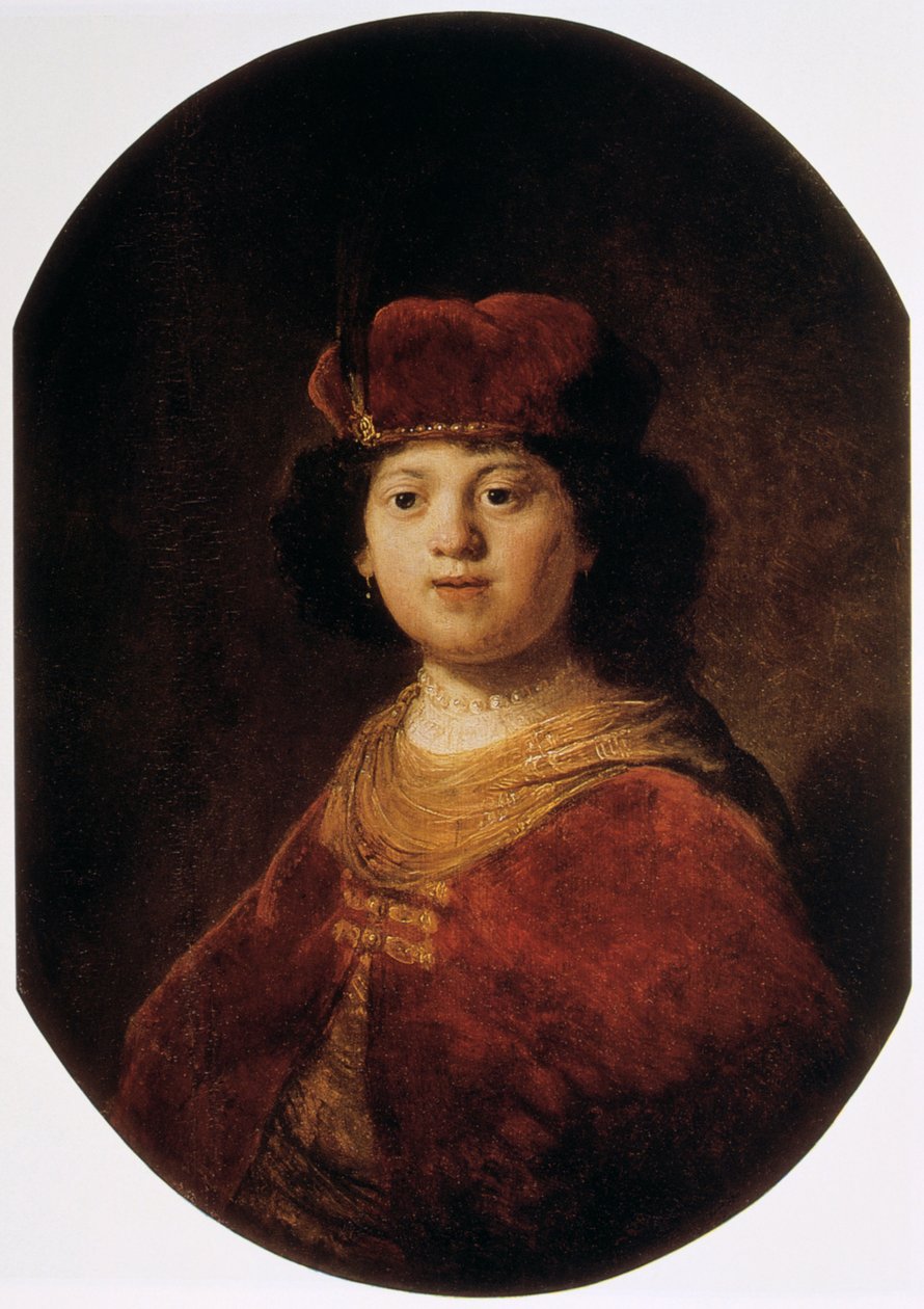 Portret van een Jongen, 17e eeuw door Rembrandt van Rijn