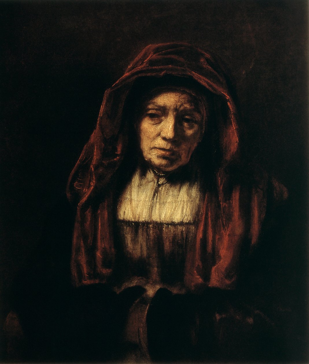 Portret van een oude vrouw, 1654 door Rembrandt van Rijn