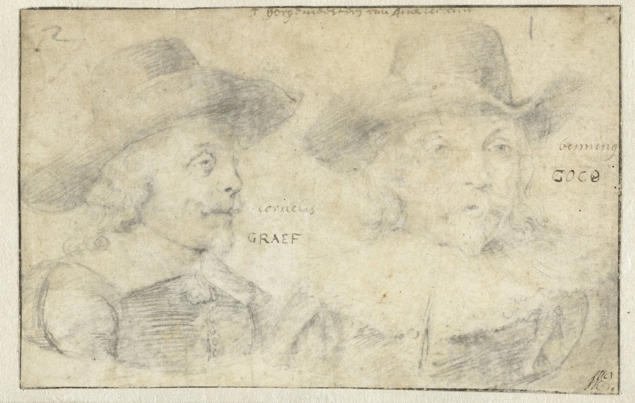 Portretten van Cornelis de Graeff en Frans Banningh Cocq door Rembrandt van Rijn