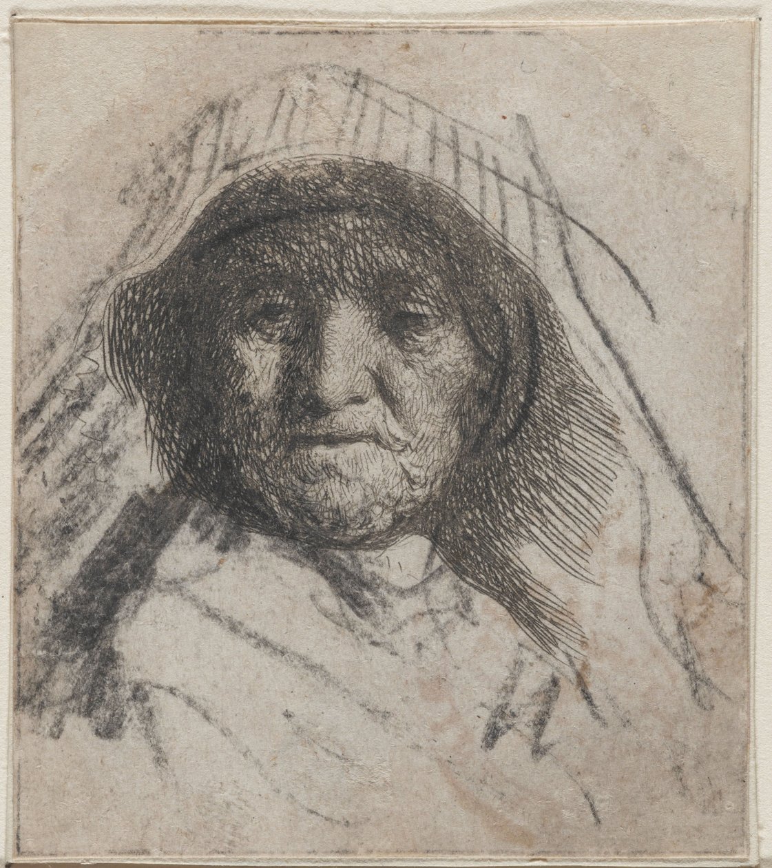 Rembrandts moeder door Rembrandt van Rijn