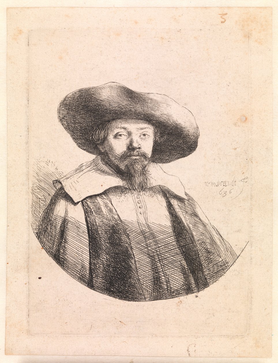 Samuel Manasseh Ben Israel, Joodse auteur door Rembrandt van Rijn