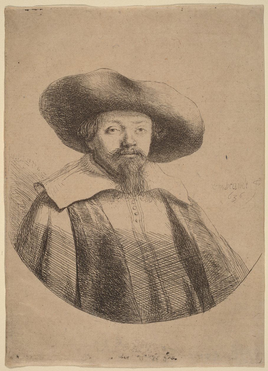 Samuel Menasseh ben Israël door Rembrandt van Rijn
