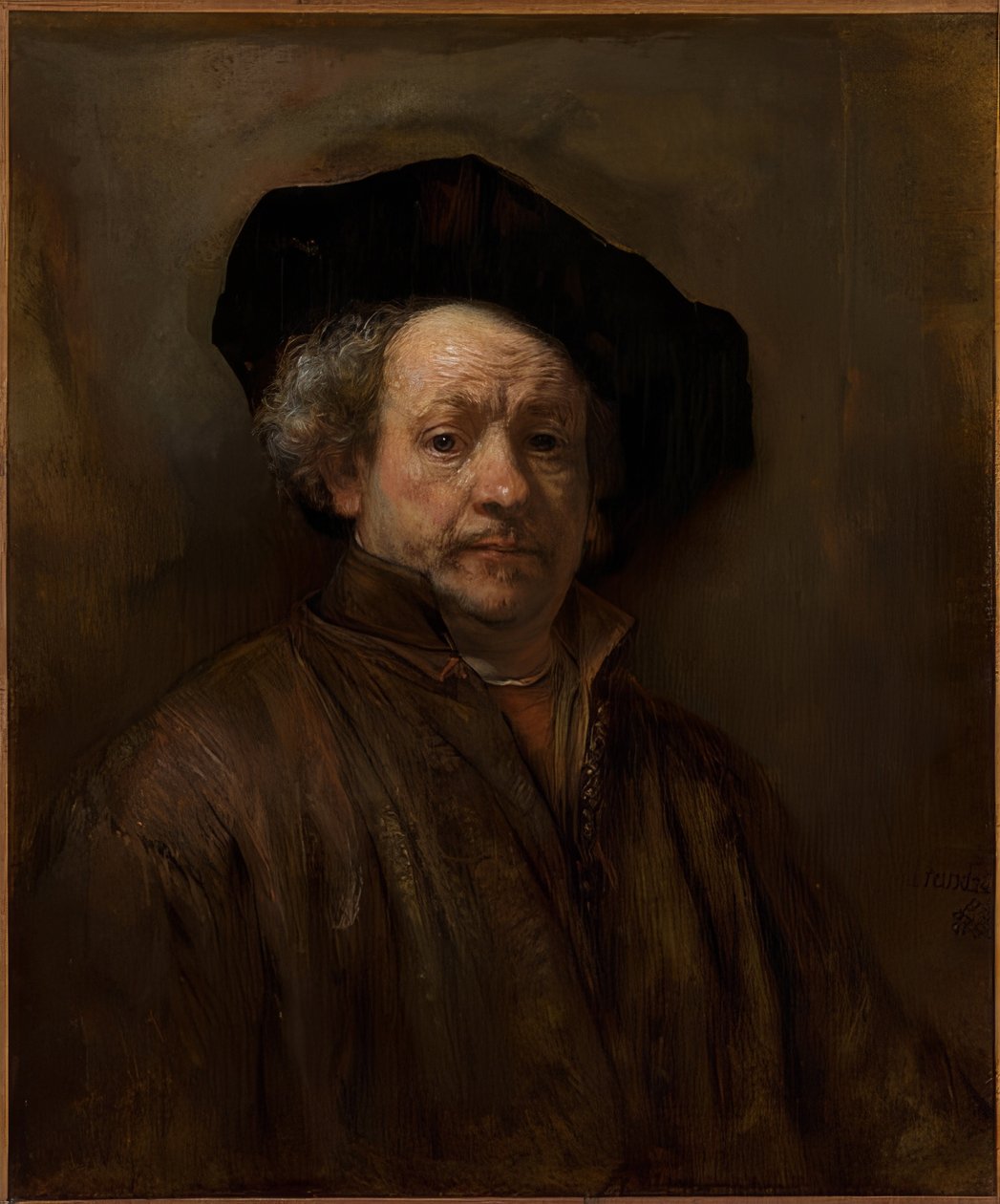 Zelfportret door Rembrandt van Rijn