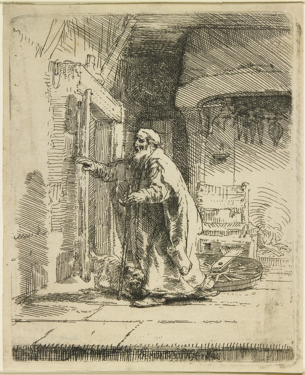 De blindheid van Tobit, 1651 door Rembrandt van Rijn
