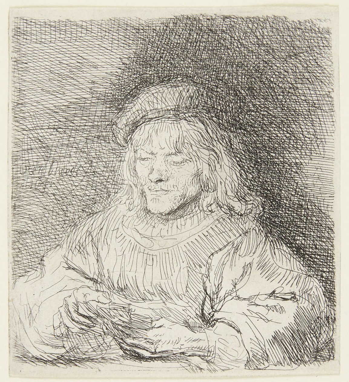 De kaartspeler door Rembrandt van Rijn