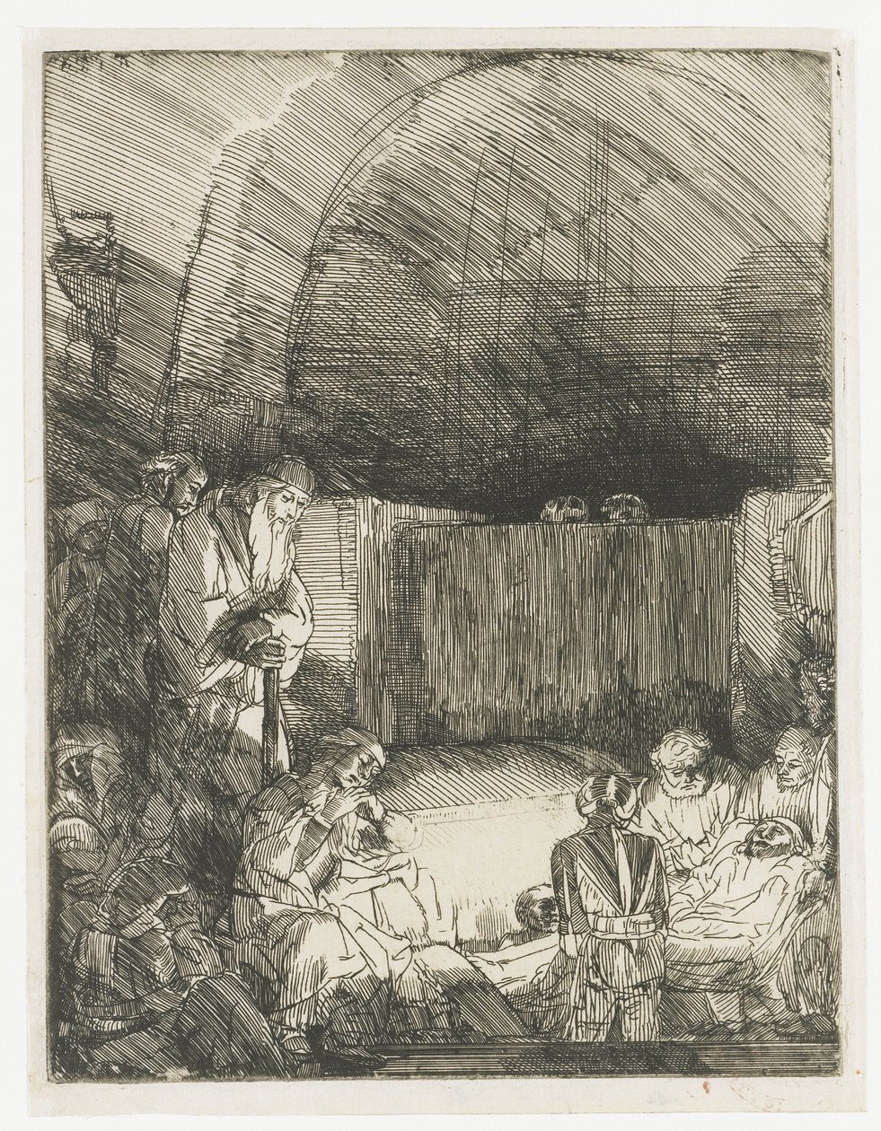 De begrafenis door Rembrandt van Rijn