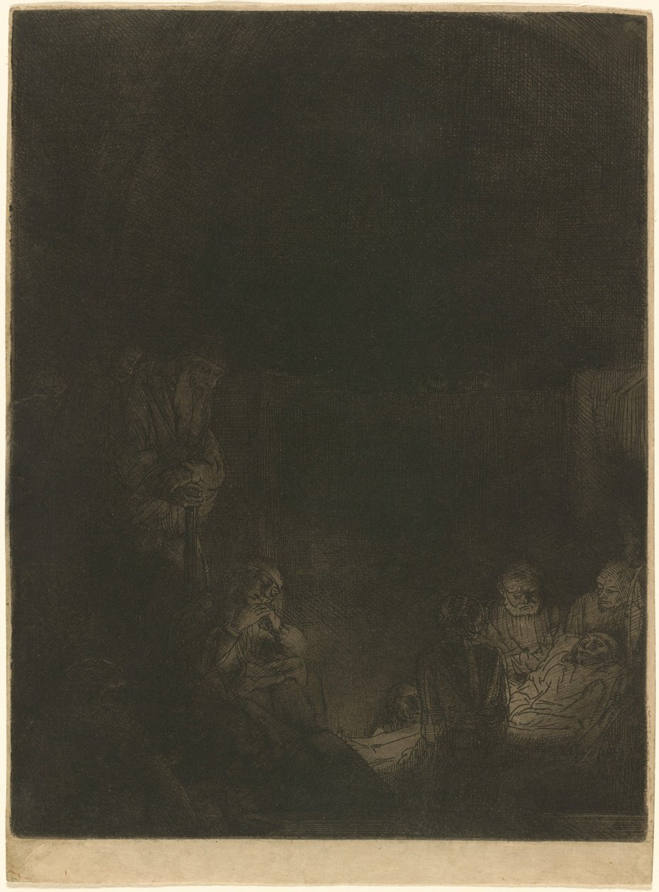 De begrafenis door Rembrandt van Rijn