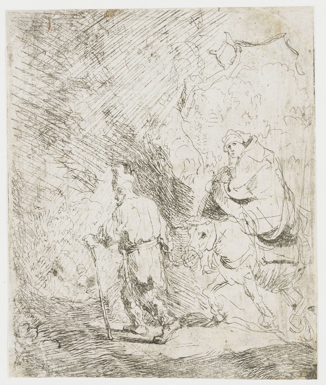 De vlucht naar Egypte door Rembrandt van Rijn