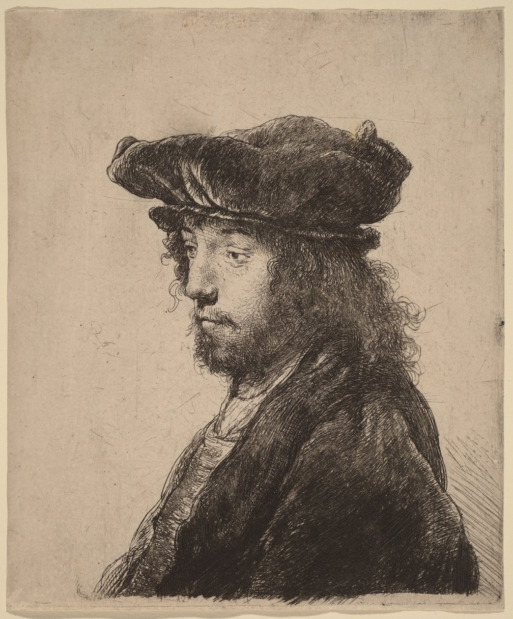 Het vierde oosterse hoofd door Rembrandt van Rijn