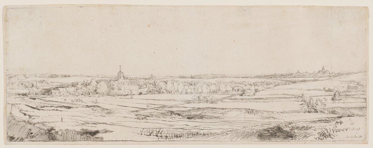 Het veld van de goudweegster door Rembrandt van Rijn