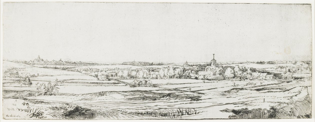Het veld van de goudweger, 1651 door Rembrandt van Rijn