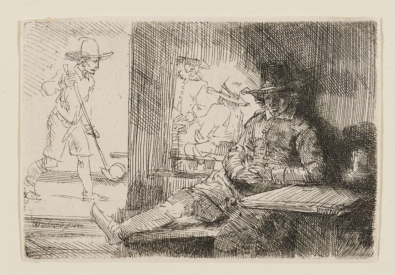 De Kolf-speler door Rembrandt van Rijn