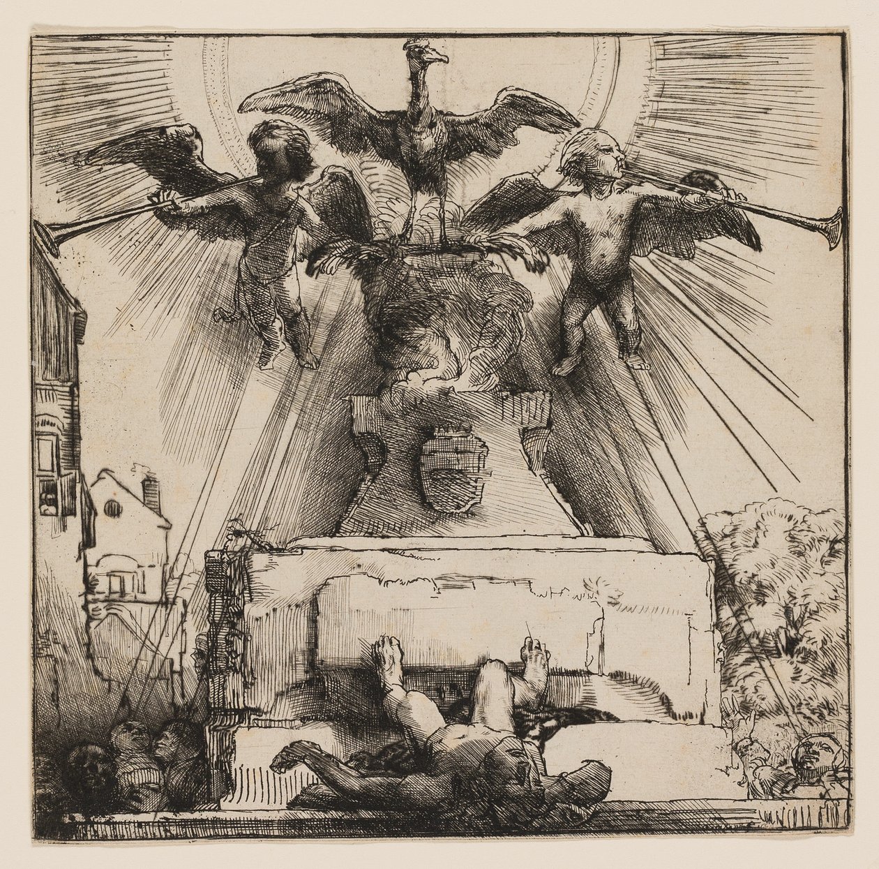 De Feniks of Het Omvergeworpen Standbeeld door Rembrandt van Rijn