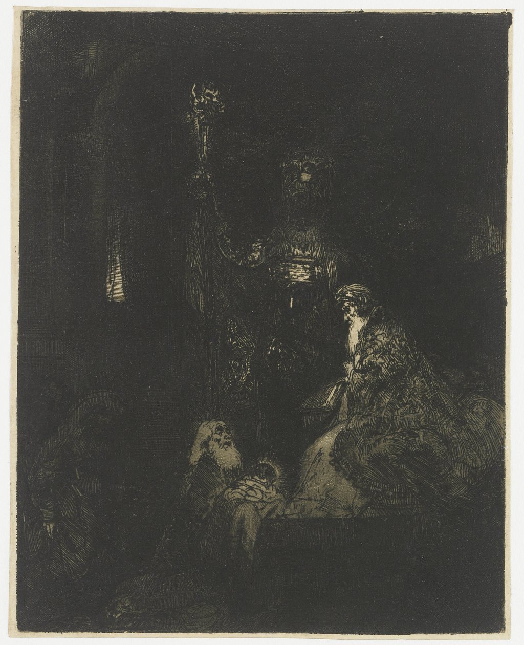 De presentatie in de tempel door Rembrandt van Rijn