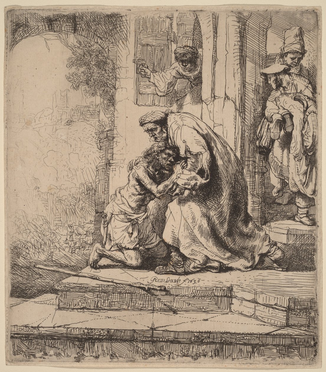 De terugkeer van de verloren zoon door Rembrandt van Rijn