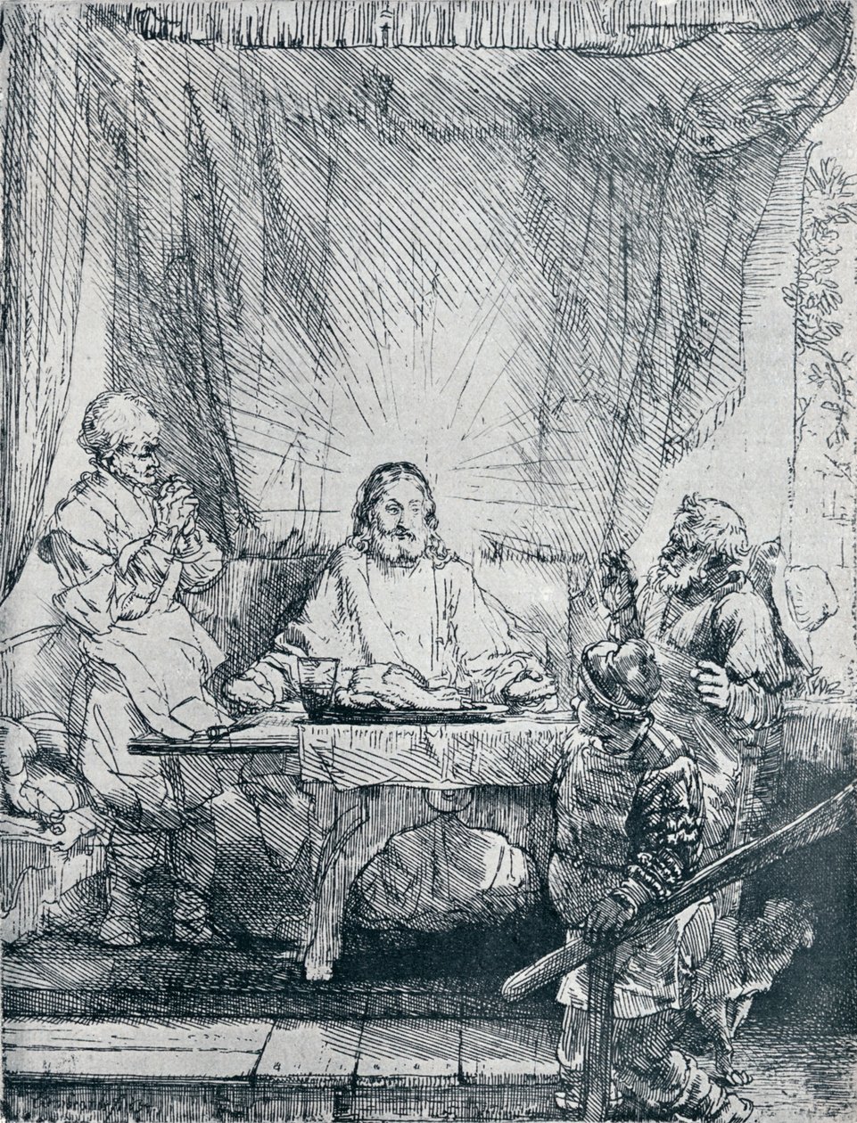 Het Avondmaal in Emmaüs, 1654, 1903 door Rembrandt van Rijn