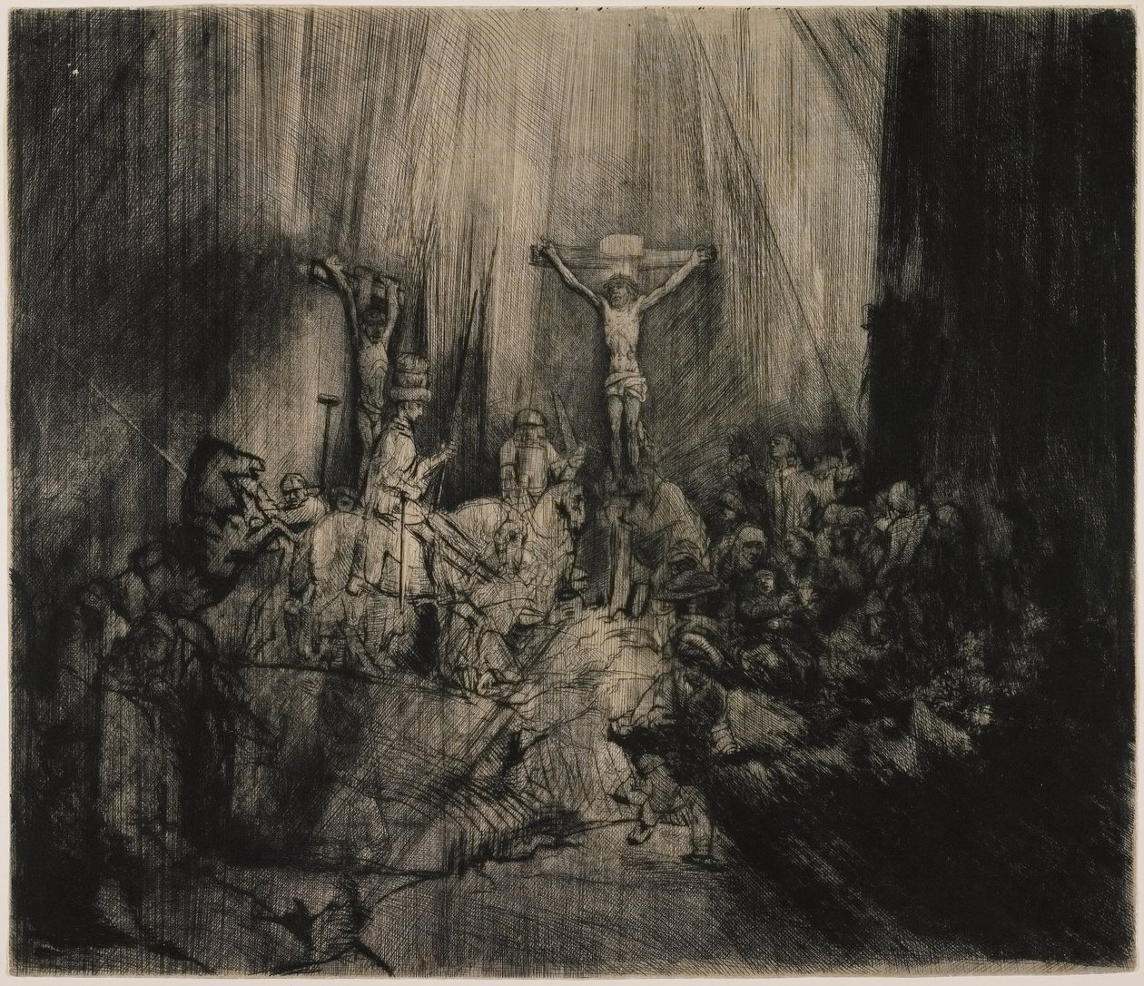 De Drie Kruisen door Rembrandt van Rijn
