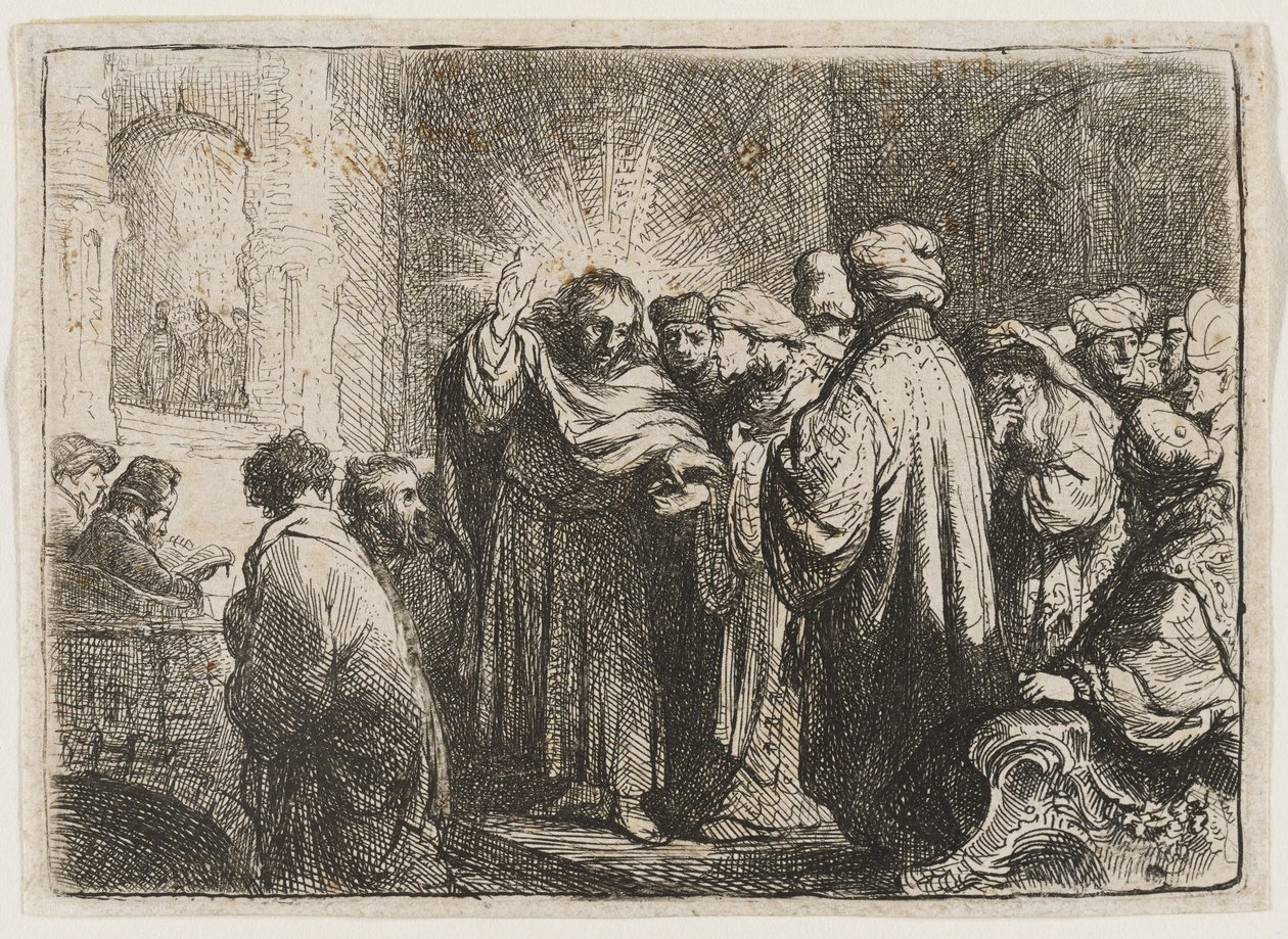 Het eerbetoongeld door Rembrandt van Rijn