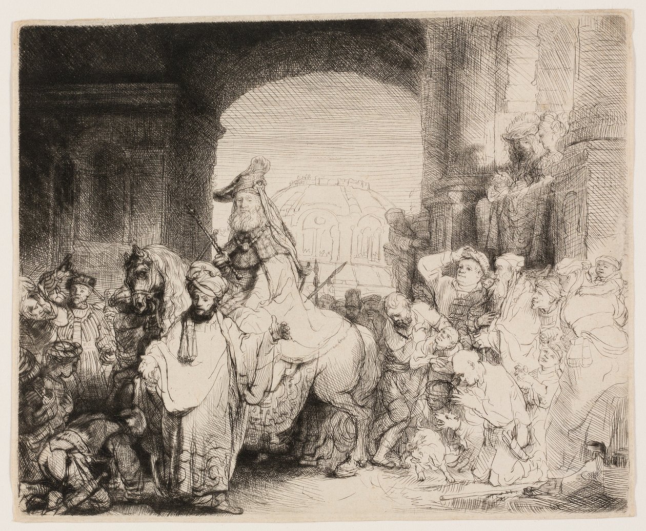 De Triomf van Mordechai door Rembrandt van Rijn