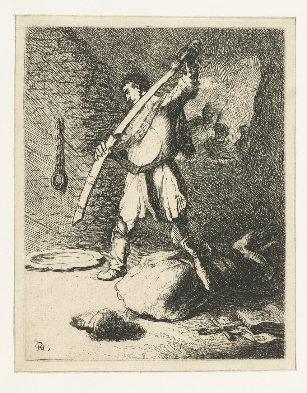 De onthoofding van Johannes de Doper door Rembrandt van Rijn
