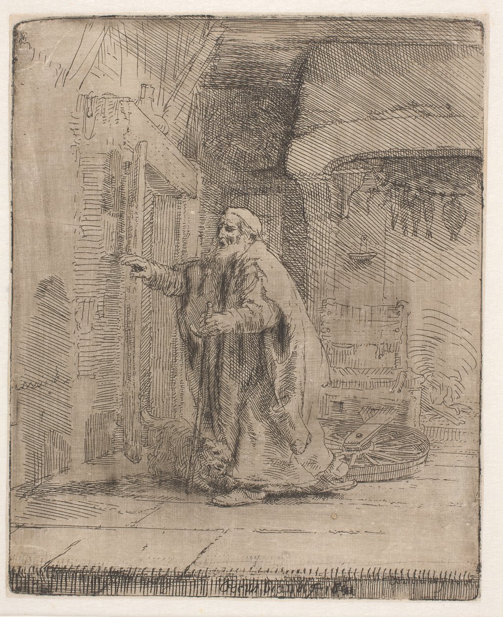 De blindheid van Tobit: de grotere afbeelding door Rembrandt van Rijn
