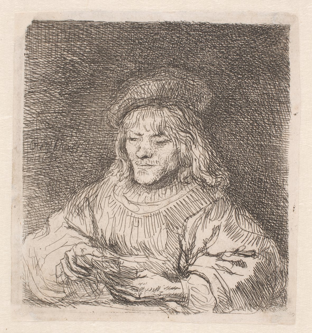 De kaartspeler door Rembrandt van Rijn