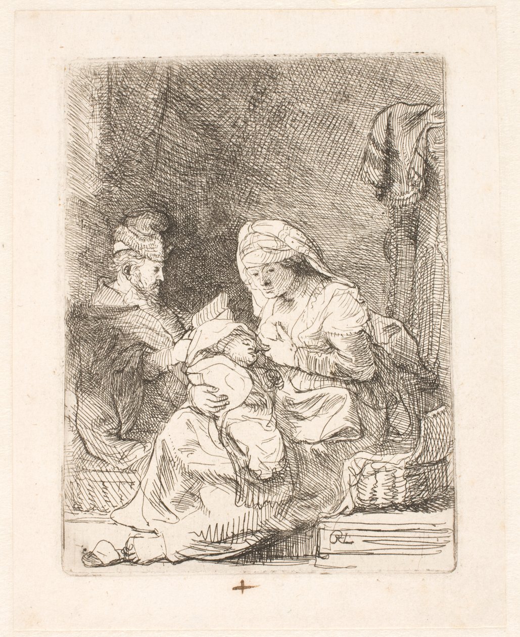 De Heilige Familie door Rembrandt van Rijn