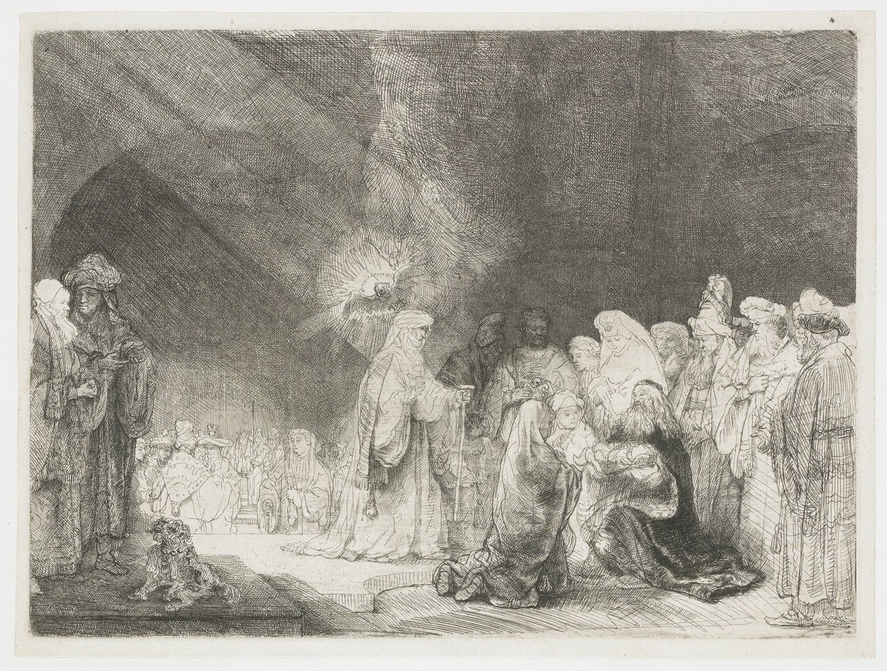 De presentatie in de tempel door Rembrandt van Rijn