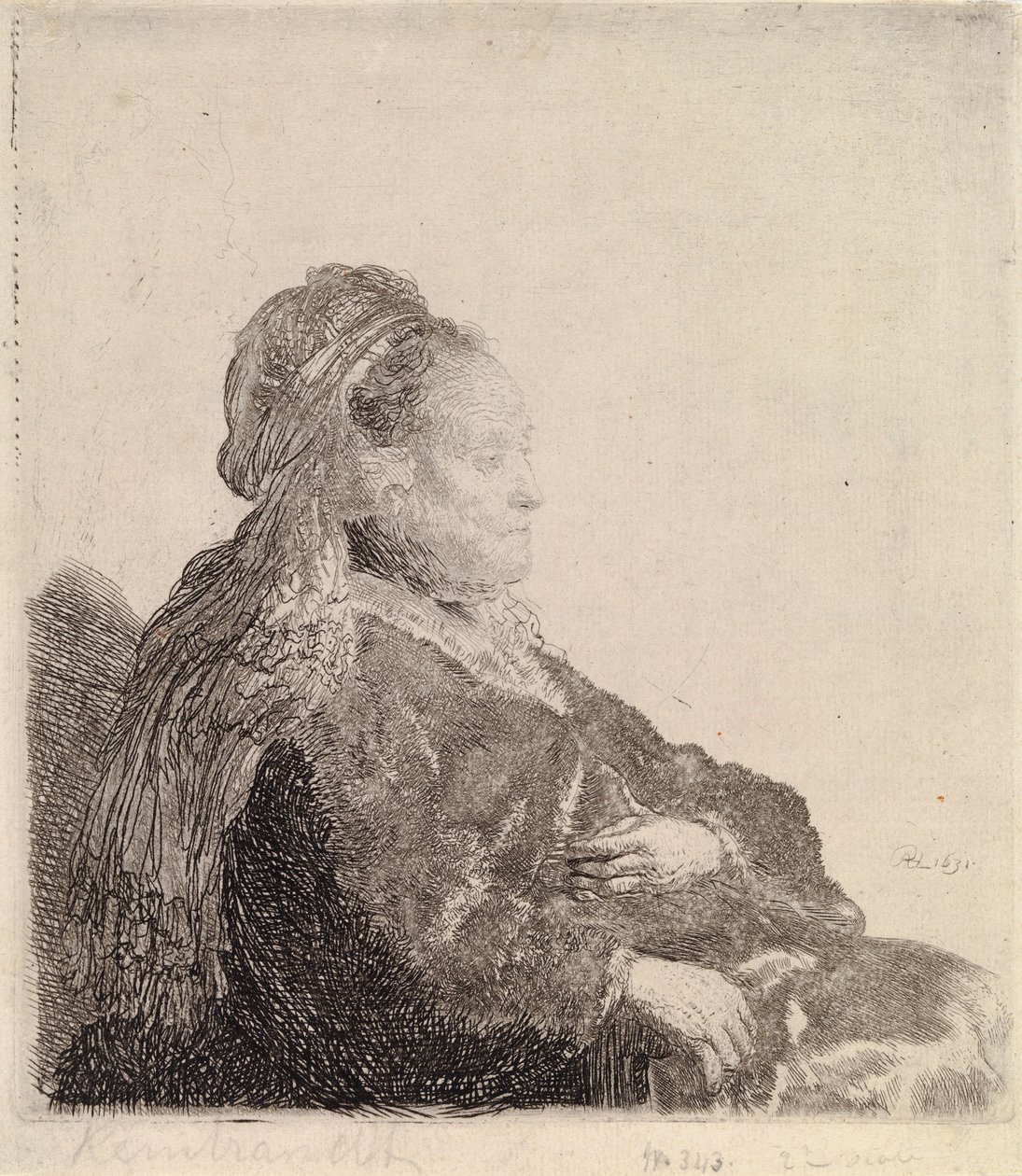 Zonder titel door Rembrandt van Rijn