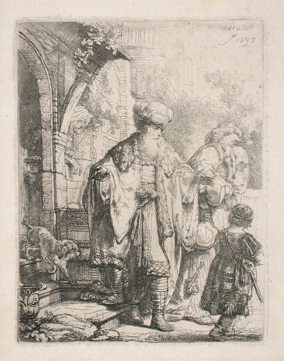 De verbanning van Hagar door Rembrandt van Rijn