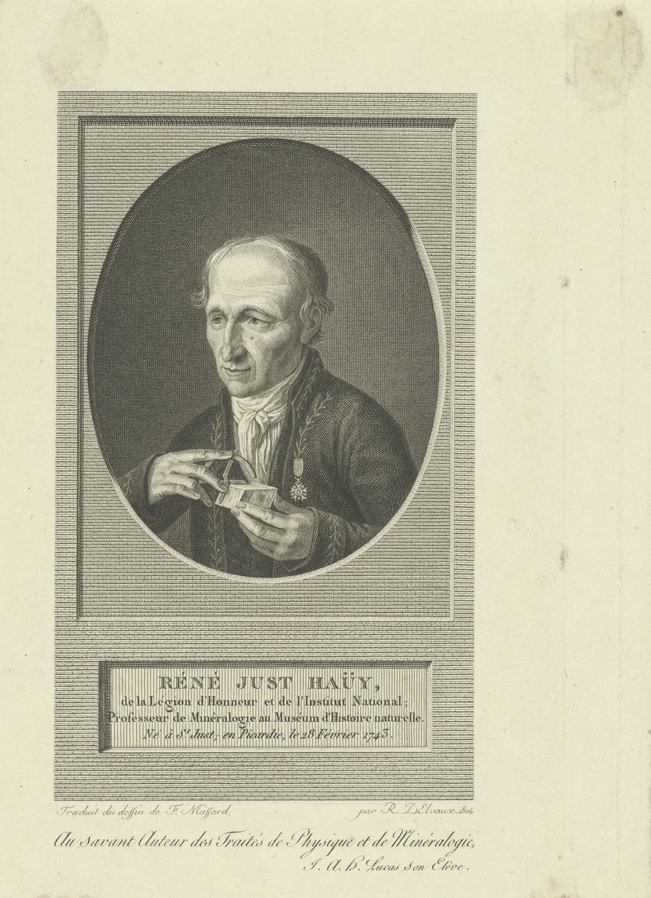 Portret van René-Just Haüy 1743-1822, 1804 door Remi Henri Joseph Delvaux