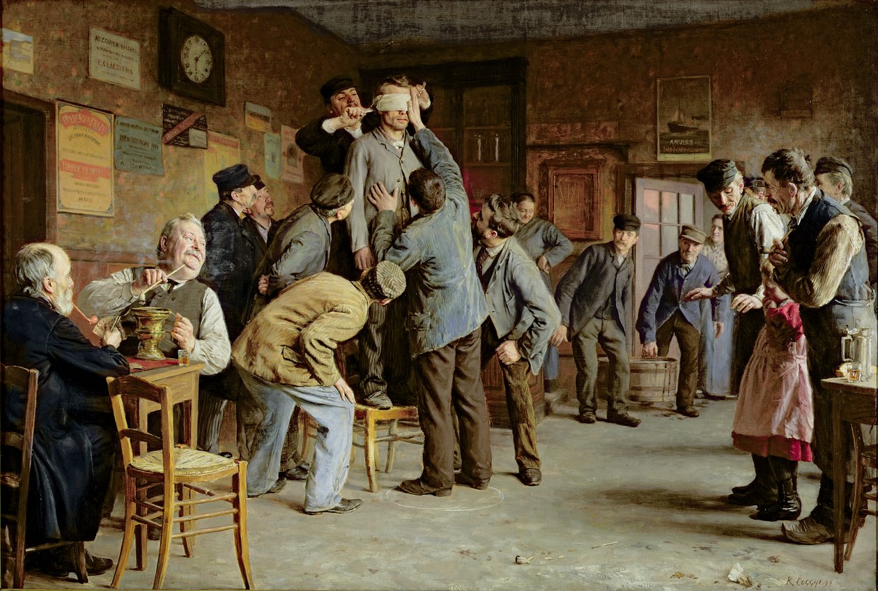 Le Bain de Pieds Inattendu, 1895 door Remy Cogghe