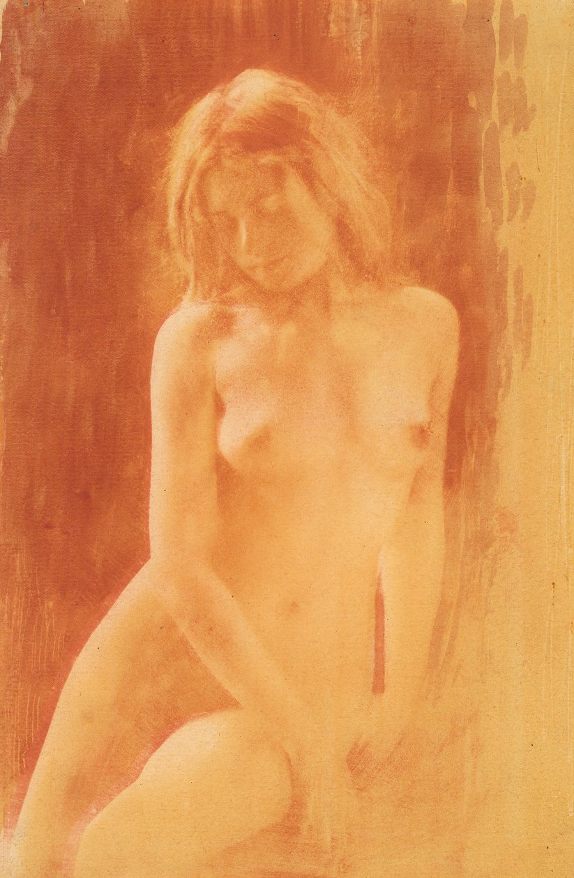 [Studie in oranje], 1904 door René Le Bègue