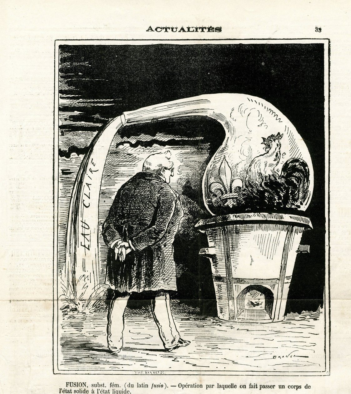 Illustratie van Jules Renard Draner (1833-1926) in Le Charivari door Renard Jules Draner
