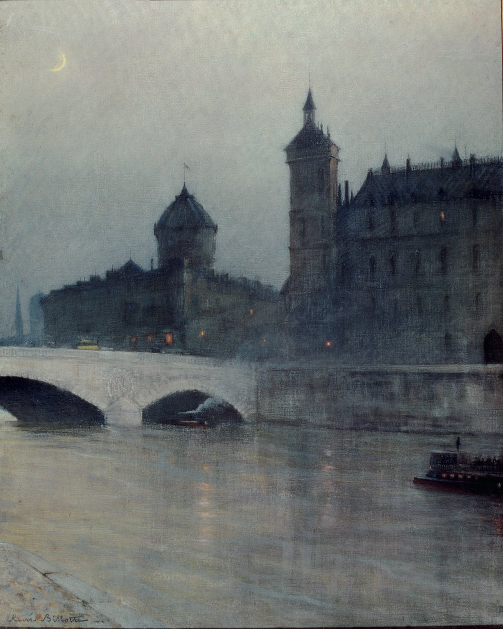 De Seine en de Conciergerie door Rene Billotte