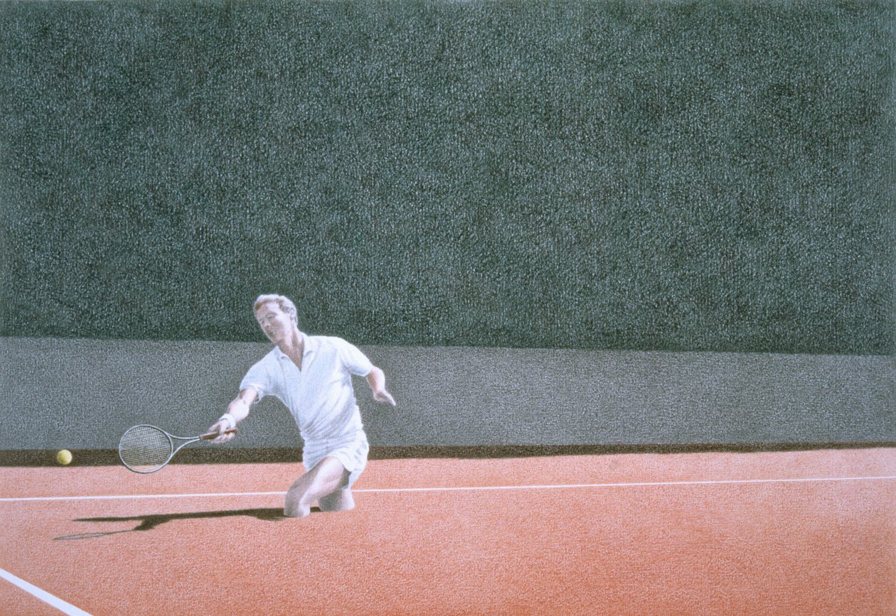 Graveltennis door Rene Boin