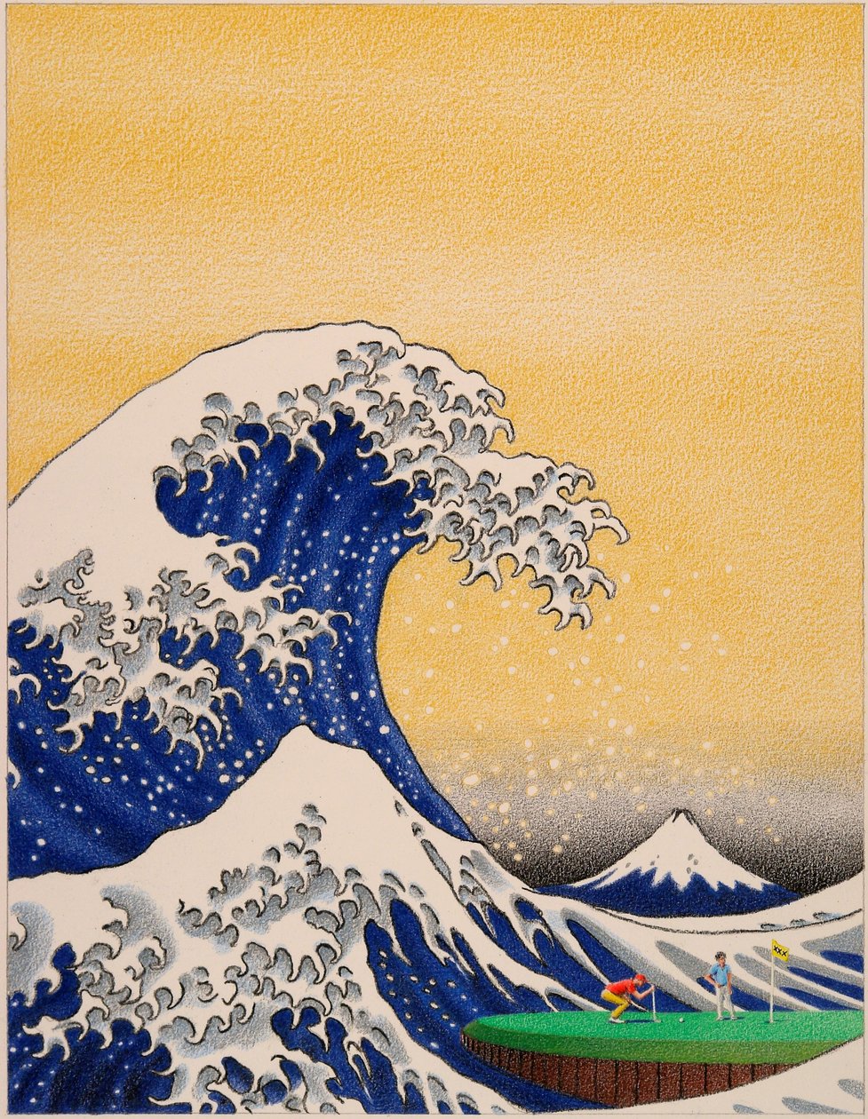 HOKUSAI-Golf door Rene Boin