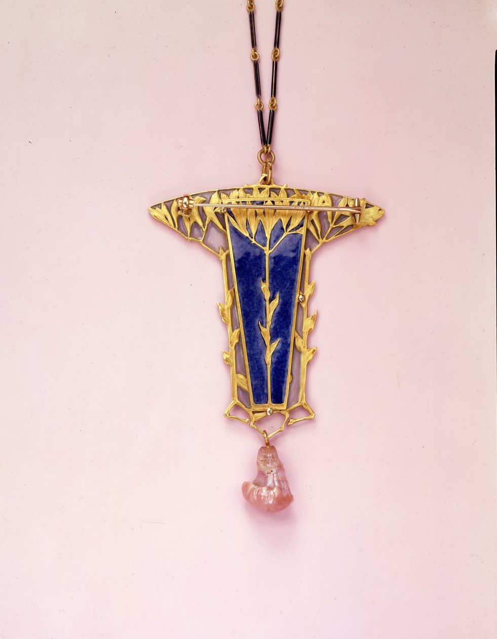 Hanger broche en ketting door Rene Jules Lalique