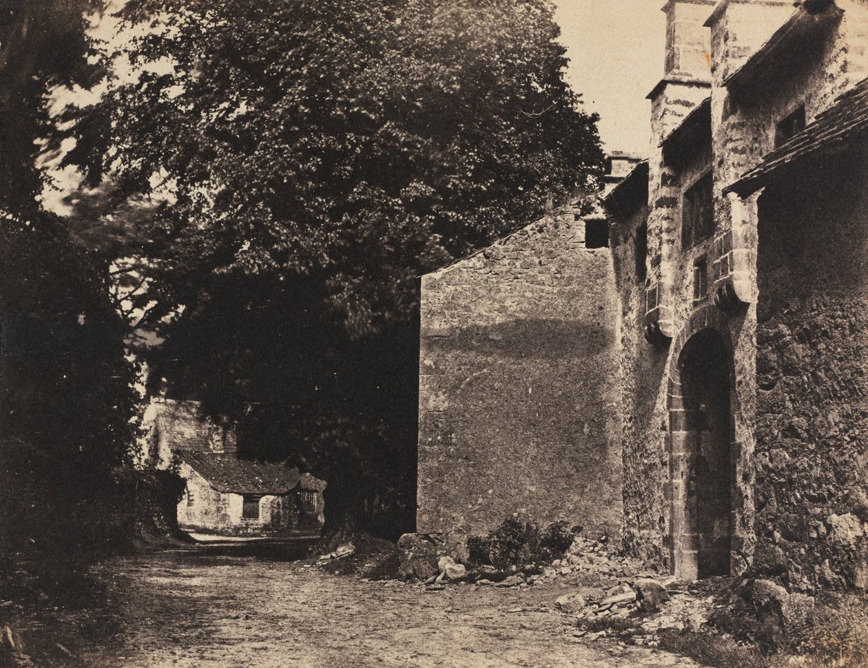 Poort naar Borwick Hall, Lancashire door Rev. John Richardson Major