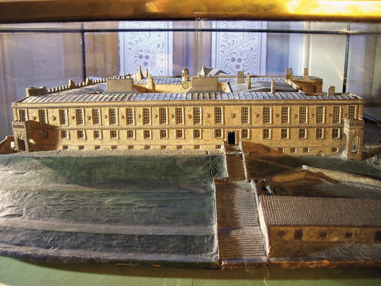 Model van het Kasteel van Karel II, 1799 door Revd. William Mounsey