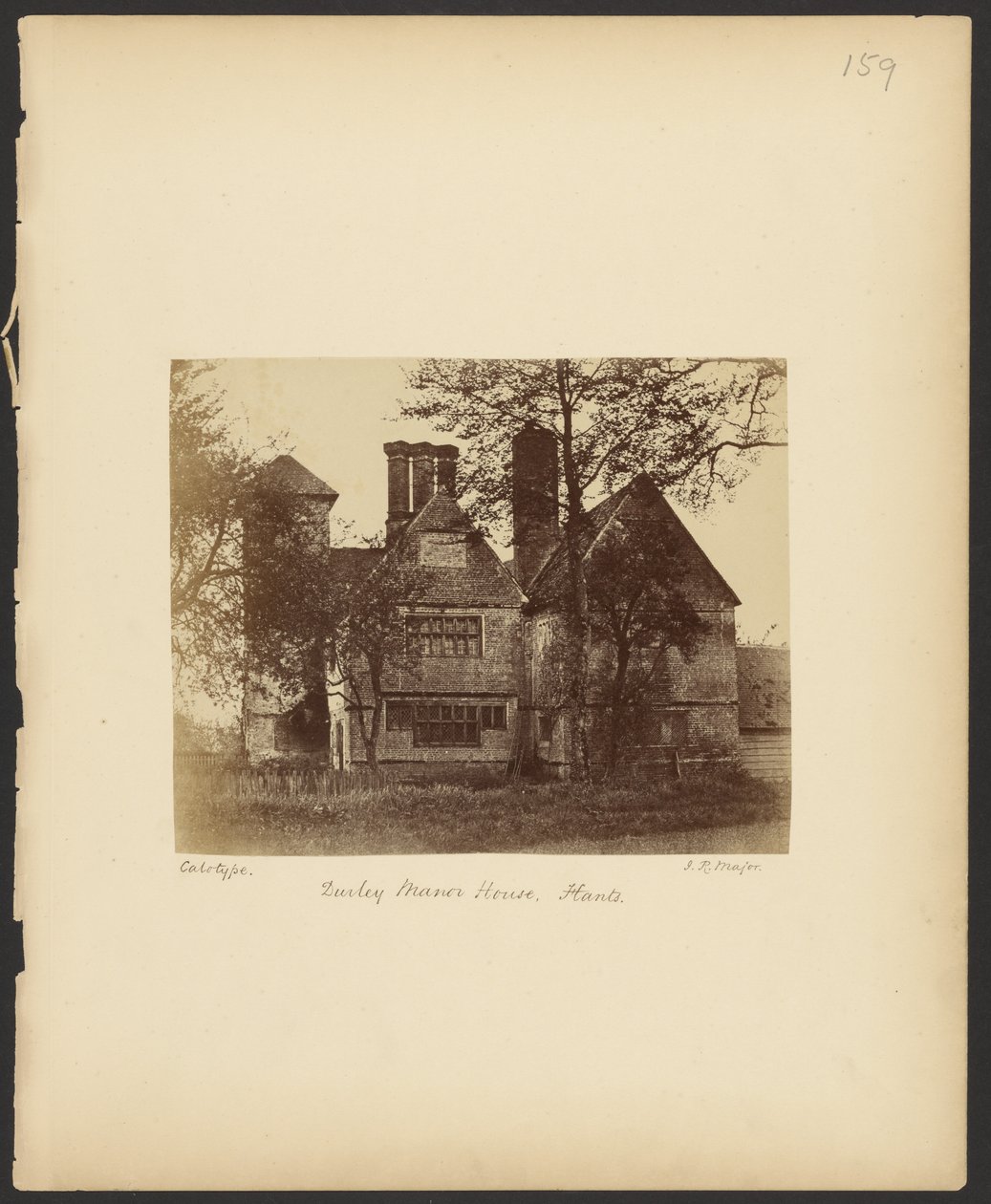 Durley Manor House, Hants door Reverend John Richardson Major