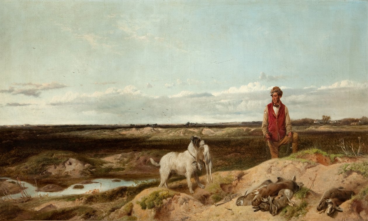 Ferreting, 1863 door Richard Ansdell